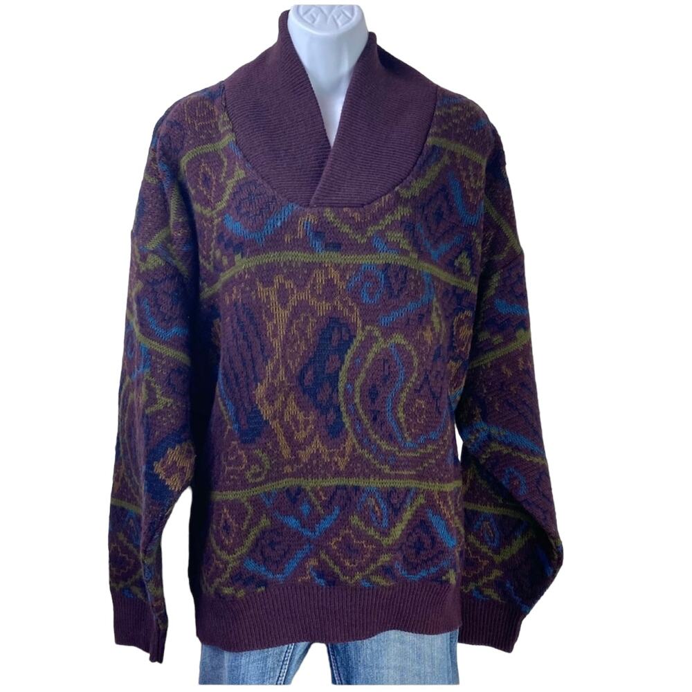 Italian Sweater Co. Wool Blend Sweater Sz Large Made in Italy